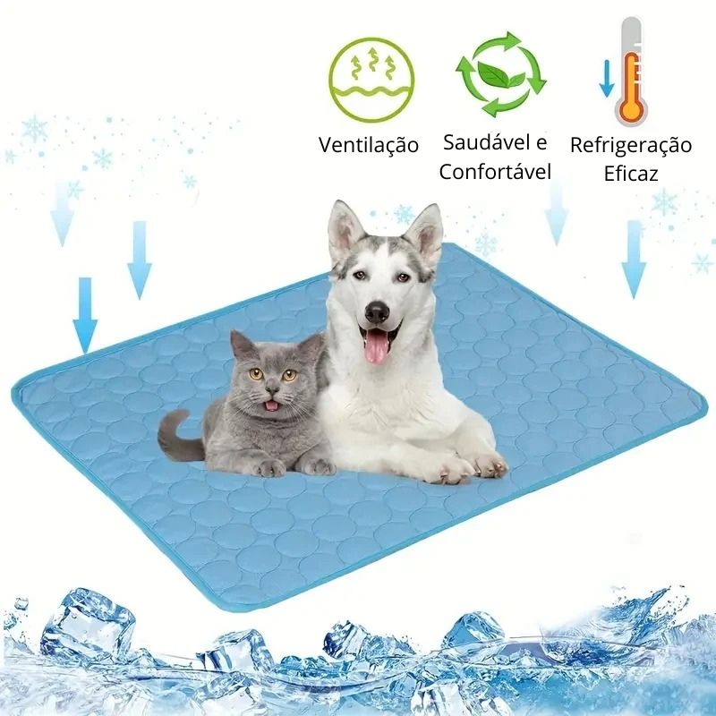 Tapete de Resfriamento para Pets - Refrescante e Respirável!