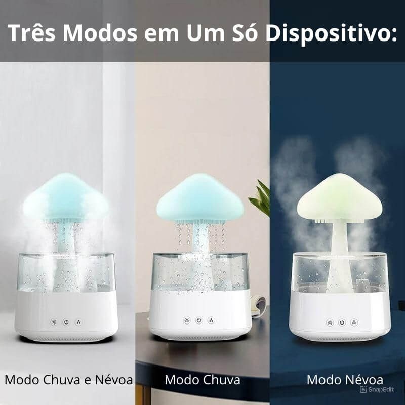 Difusor e Umidificador de Nuvem - Durma Melhor, Relaxe Mais!