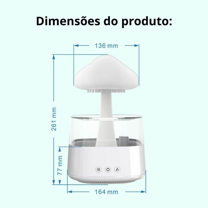 Difusor e Umidificador de Nuvem - Durma Melhor, Relaxe Mais!