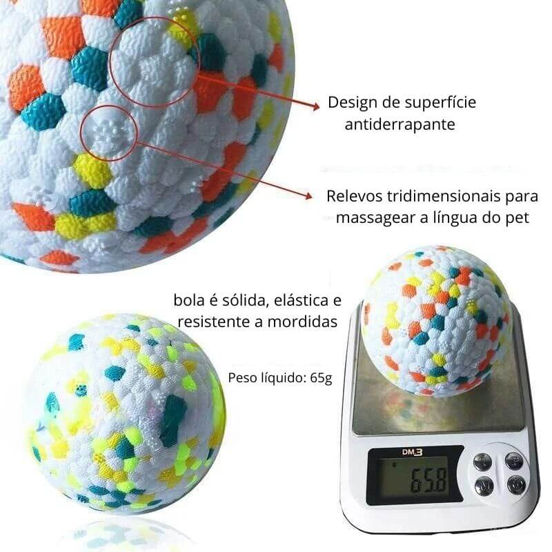 Bolinha Indestrutível - Resistente a mordidas e super higiênico!