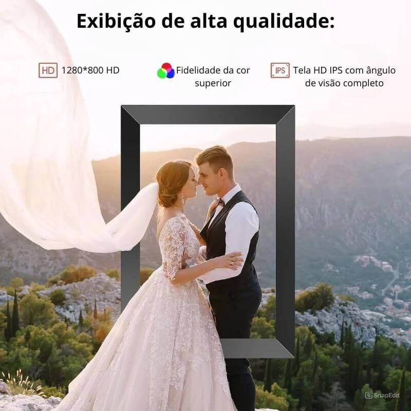 Moldura Digital Frameo -  Onde Suas Memórias Ganham Vida!