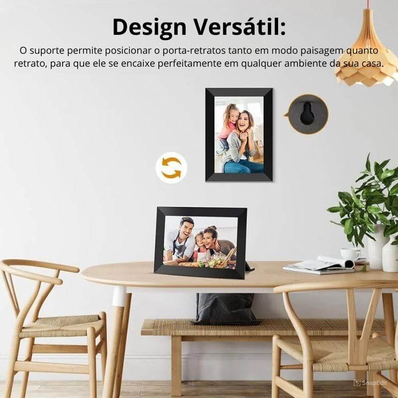 Moldura Digital Frameo -  Onde Suas Memórias Ganham Vida!