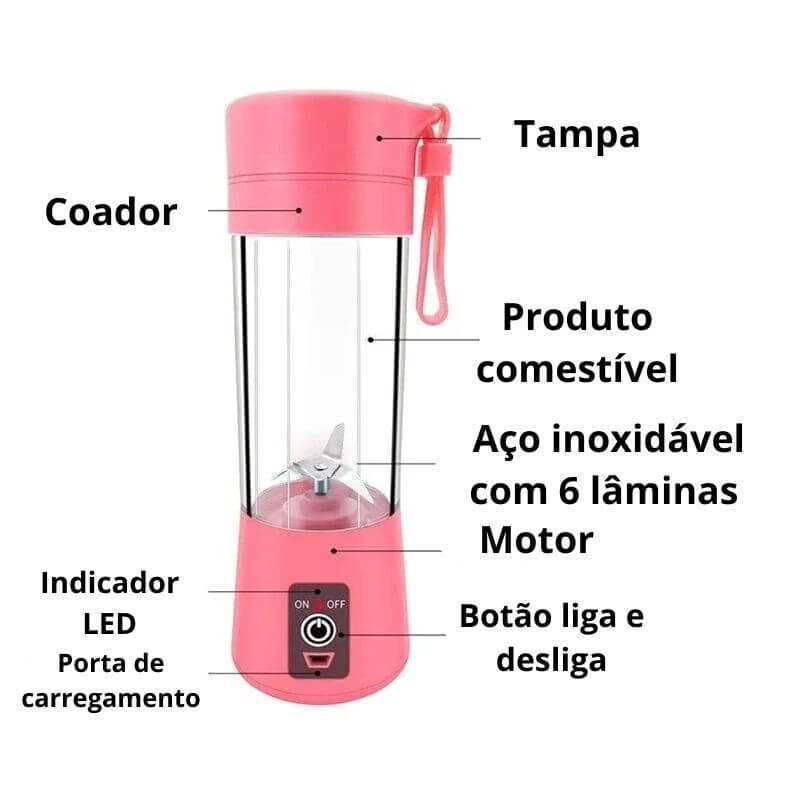 Mini Liquidificador Portátil USB