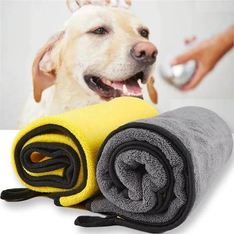 Toalha Ultra Absorvente para Pets - Diga Adeus ao Pelo Molhado!