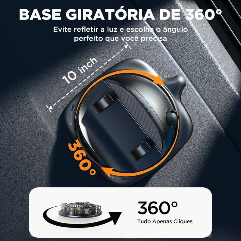 Suporte Automotivo para Celular - Estabilidade Incrível e Design Inteligente!