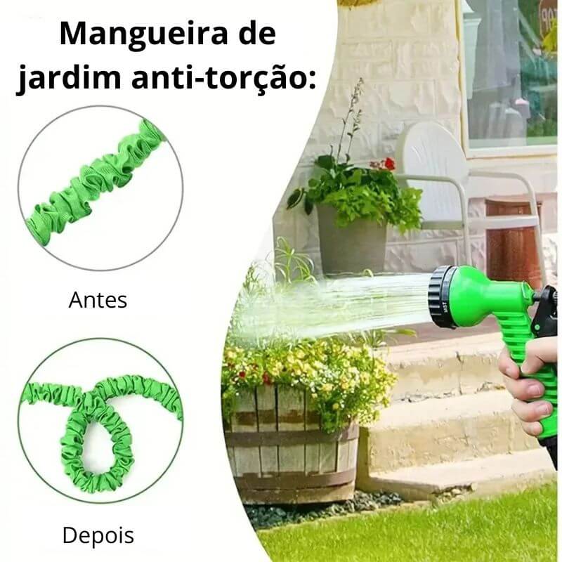 Super Mangueira Mágica - Leve, Compacta e Expande até 3x!