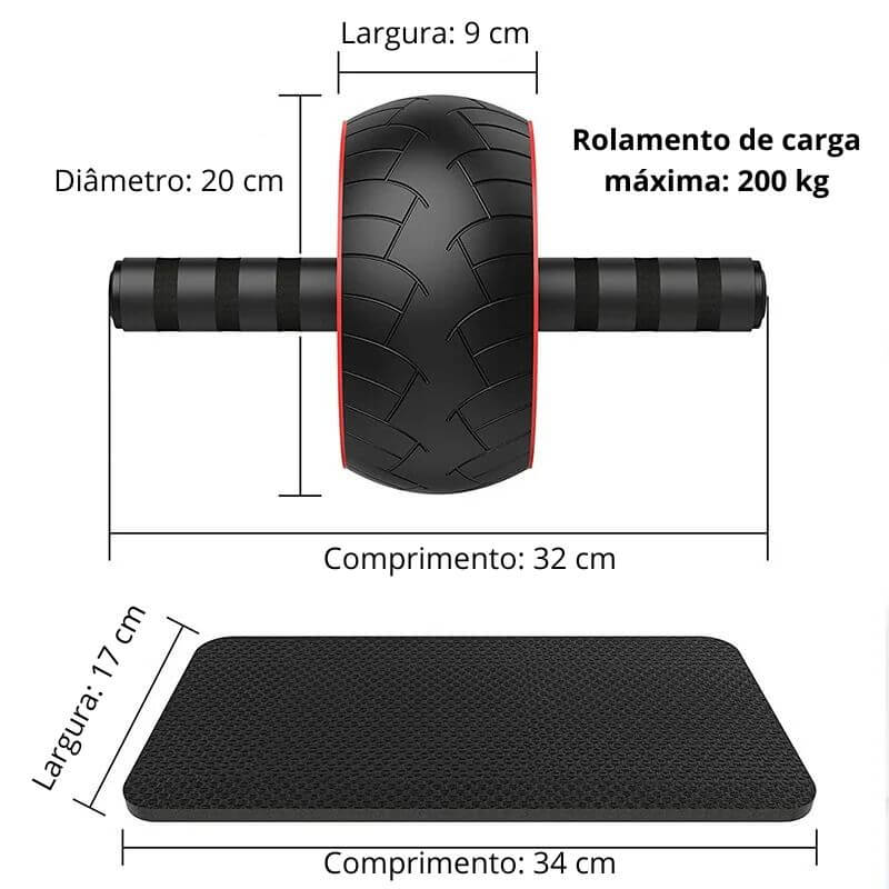 Roda Abdominal - Leve seu treino para qualquer lugar!