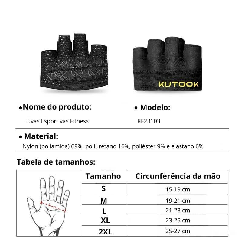 Luvas de Exercício Parcial - Aderência Firme, Conforto Total!