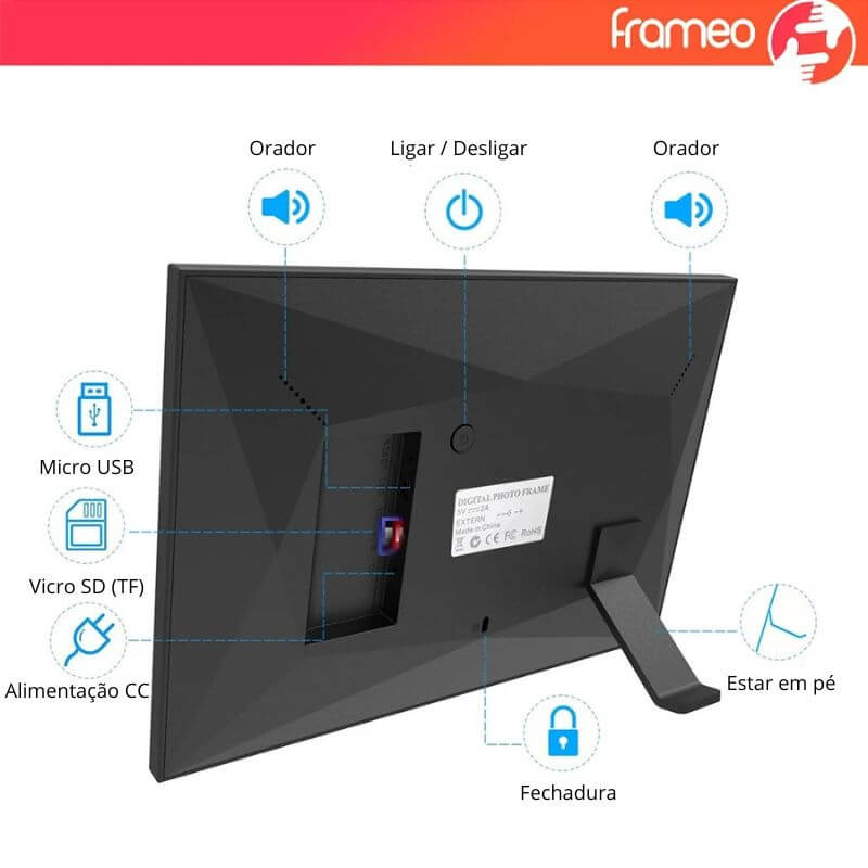 Moldura Digital Frameo -  Onde Suas Memórias Ganham Vida!