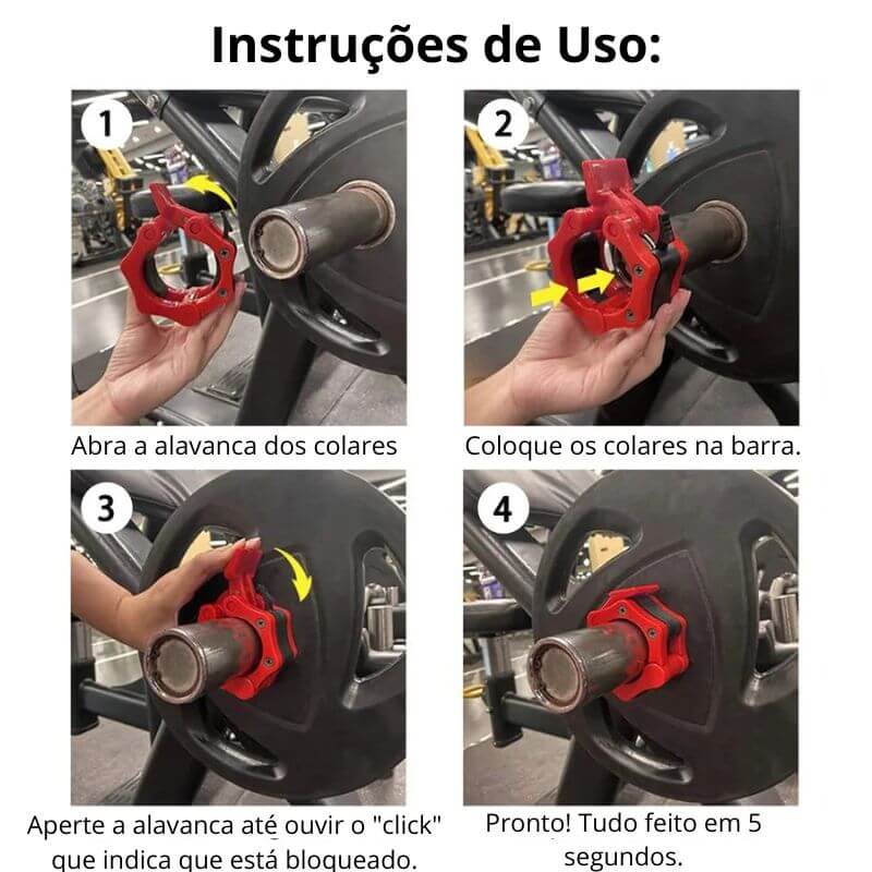 Trava Fácil - Trave os Pesos, Libere os Músculos!