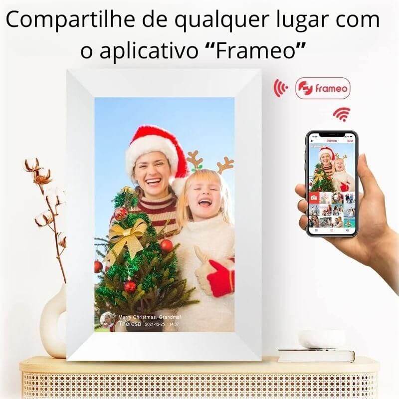 Moldura Digital Frameo -  Onde Suas Memórias Ganham Vida!