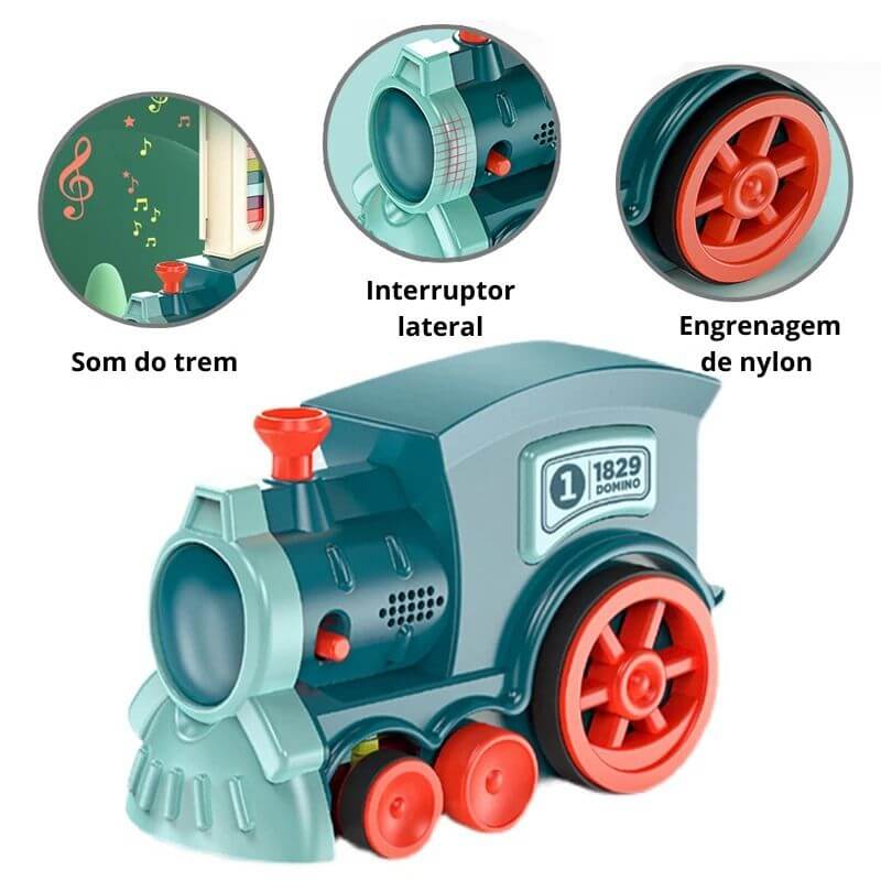 Trem Dominó Elétrico - Diversão e Aprendizado Que Nunca Sai dos Trilhos!