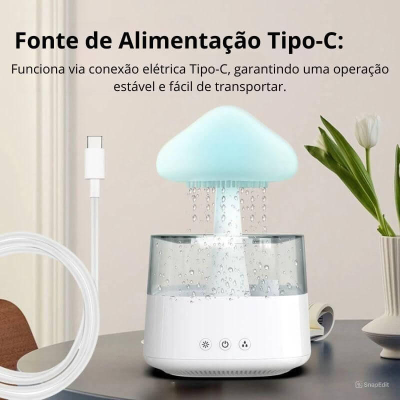 Difusor e Umidificador de Nuvem - Durma Melhor, Relaxe Mais!