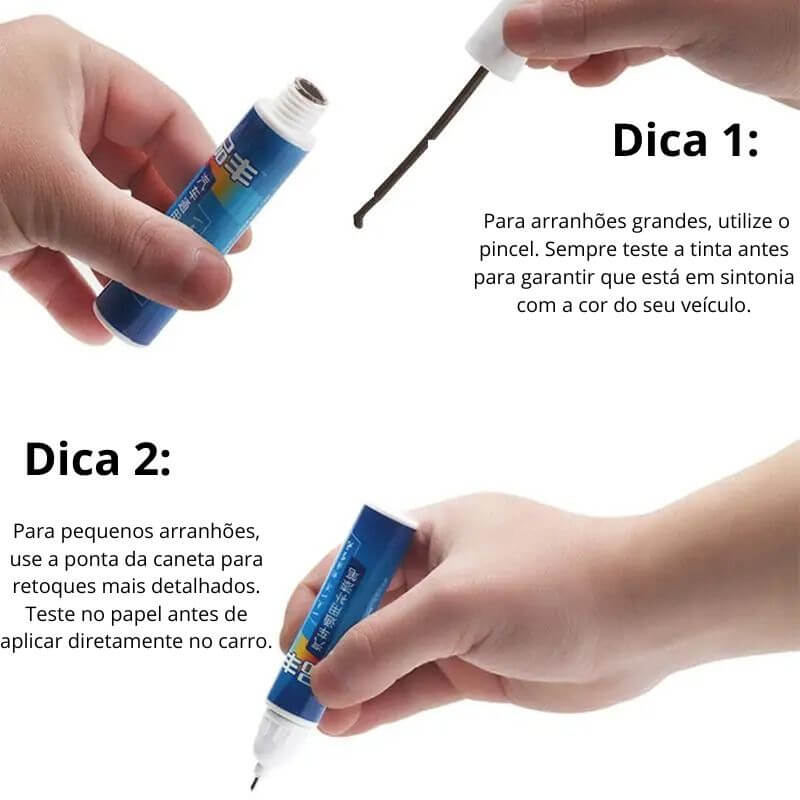 Caneta Reparadora de Arranhões - Pintura Impecável em Minutos!